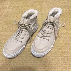 H&M Suede Sherpa Lined High-tops [size 39]